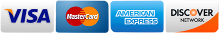 Logos of Mastercard and American Express credit cards.